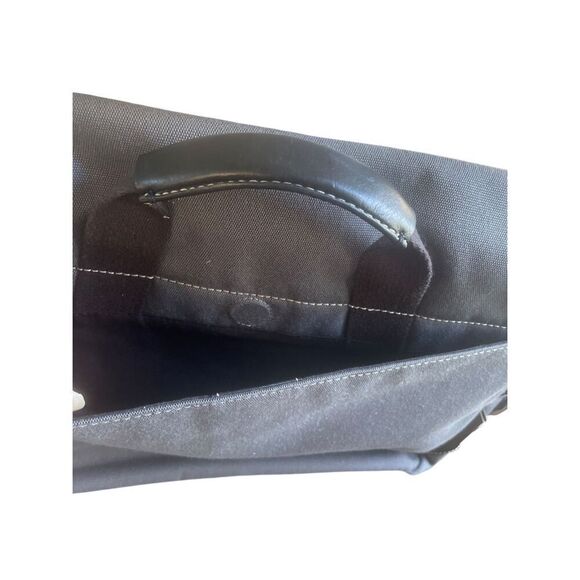 Cole Haan Men’s Canvas Leather Messenger Shoulder Bag Laptop Briefcase - Picture 4 of 14